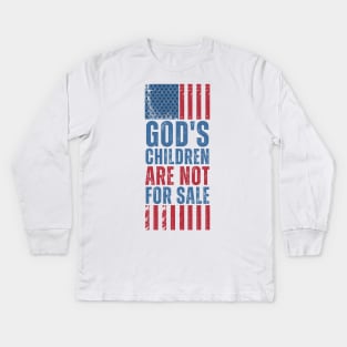 God's children are not for sale Kids Long Sleeve T-Shirt